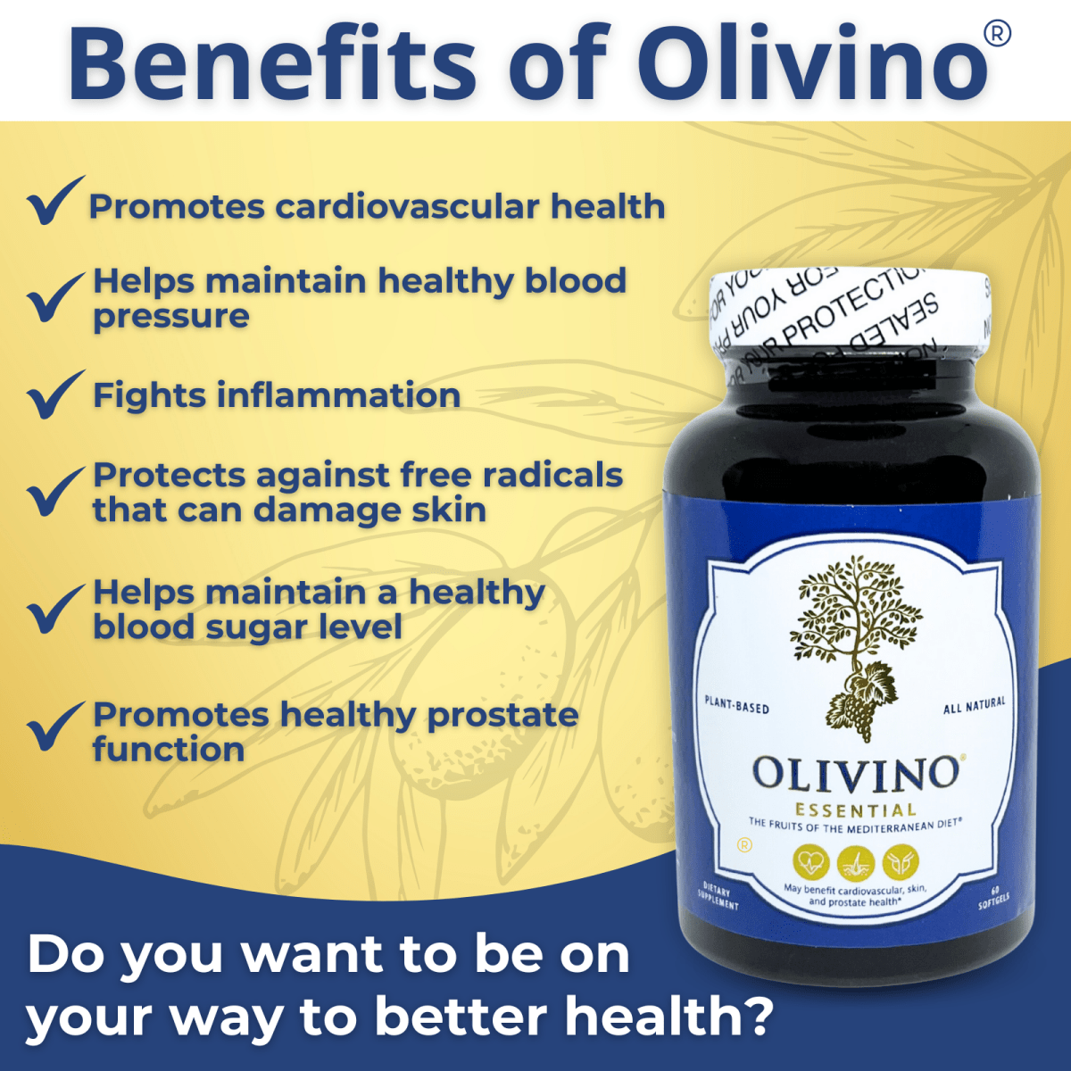 Olivino Essential – The Three Key Fruits of the Mediterranean Diet® in a SoftGel - OlivinoLife, Inc.