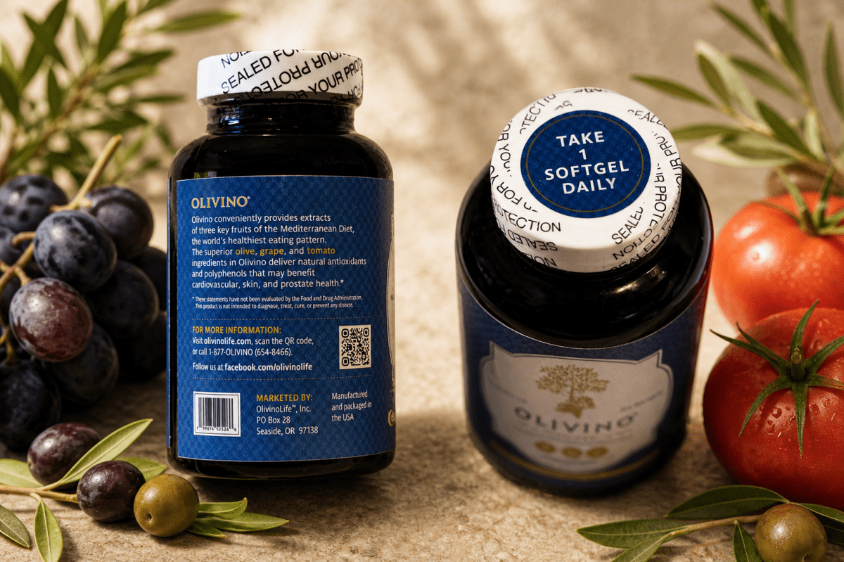 Olivino Essential – The Three Key Fruits of the Mediterranean Diet® in a SoftGel - OlivinoLife, Inc.