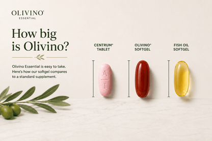 Olivino Essential – The Three Key Fruits of the Mediterranean Diet® in a SoftGel - OlivinoLife, Inc.