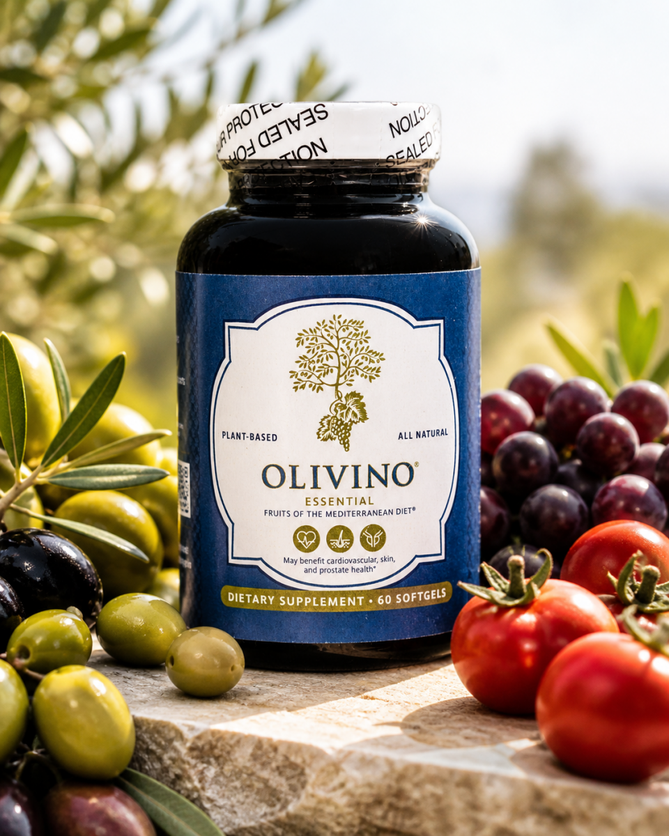 Olivino Essential – The Three Key Fruits of the Mediterranean Diet® in a SoftGel - OlivinoLife, Inc.