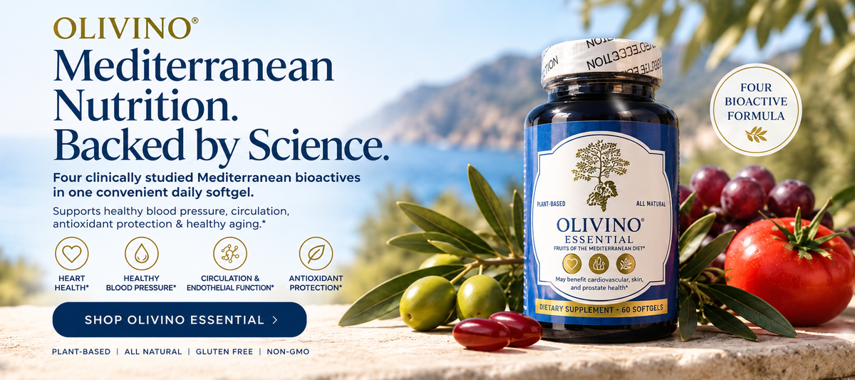 Olivino Essential – The Three Key Fruits of the Mediterranean Diet® in a SoftGel